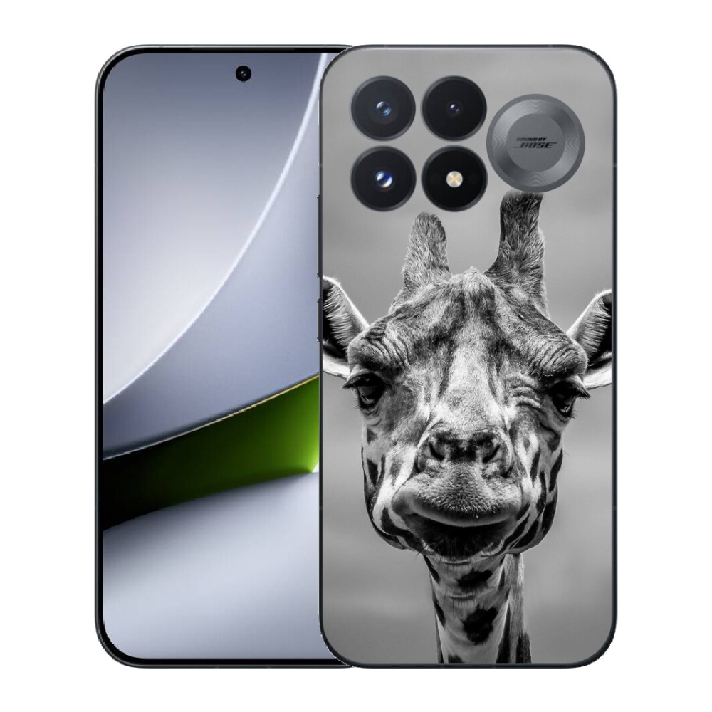 Gélový kryt mmCase na Xiaomi Poco F9 Pro 5G - čiernobiela žirafa