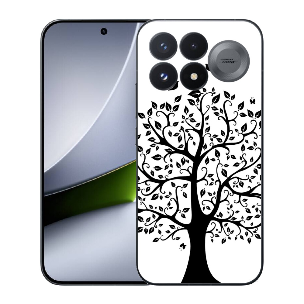 Gélový kryt mmCase na Xiaomi Poco F9 Pro 5G - čiernobiely strom