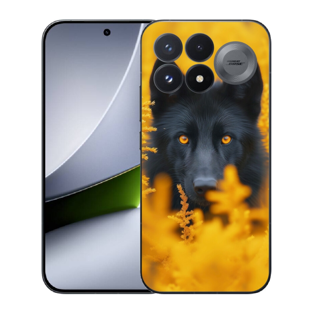 Gélový kryt mmCase na Xiaomi Poco F9 Pro 5G - čierny vlk 2