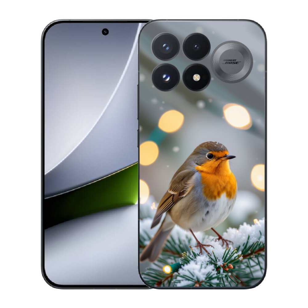 Gélový kryt mmCase na Xiaomi Poco F9 Pro 5G - červienka v zime