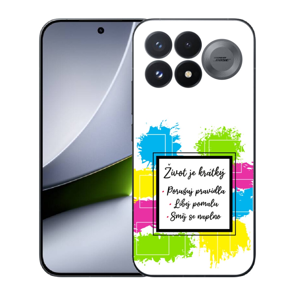 Gélový kryt mmCase na Xiaomi Poco F9 Pro 5G - citát 5 biele pozadie