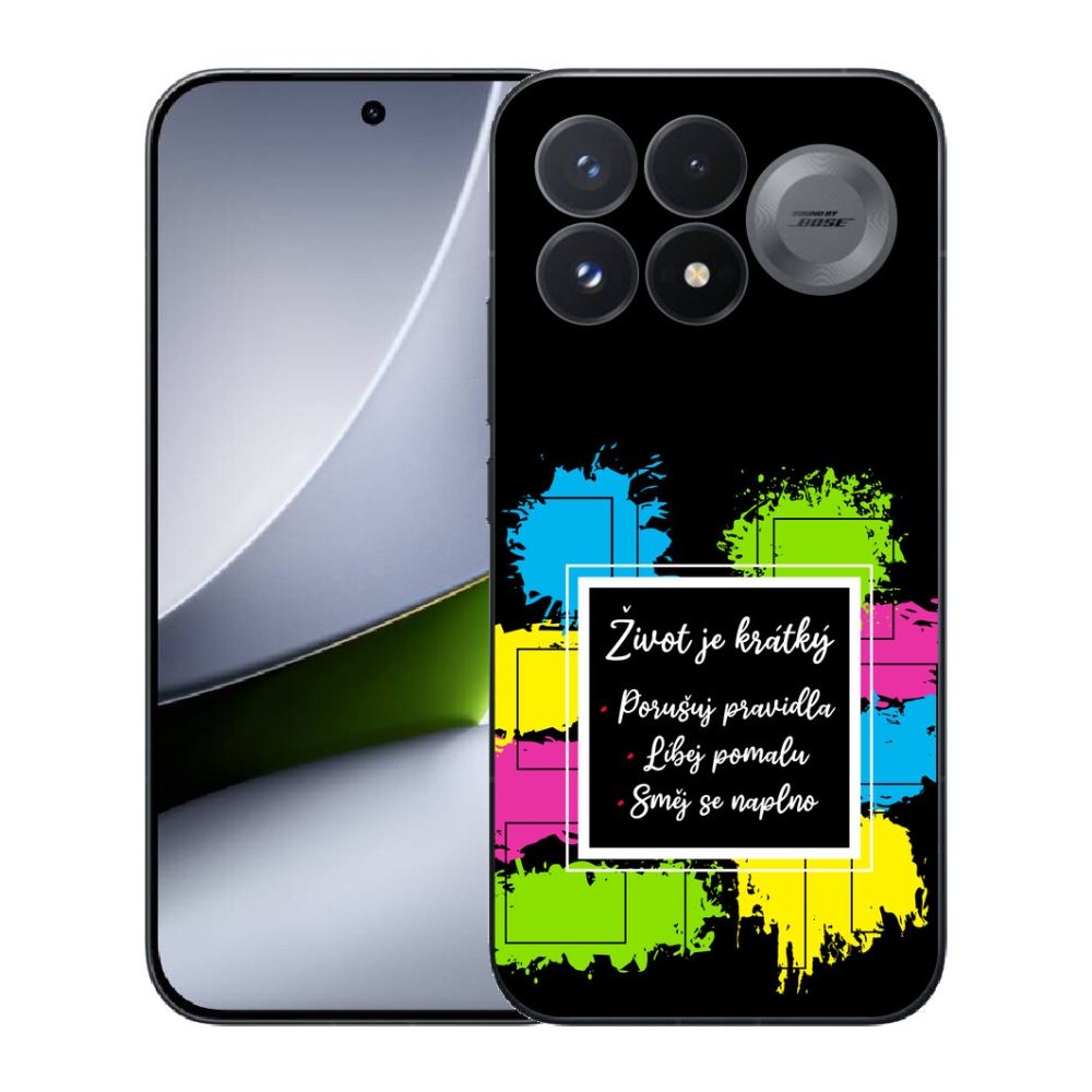 Gélový kryt mmCase na Xiaomi Poco F9 Pro 5G - citát 5 čierne pozadie