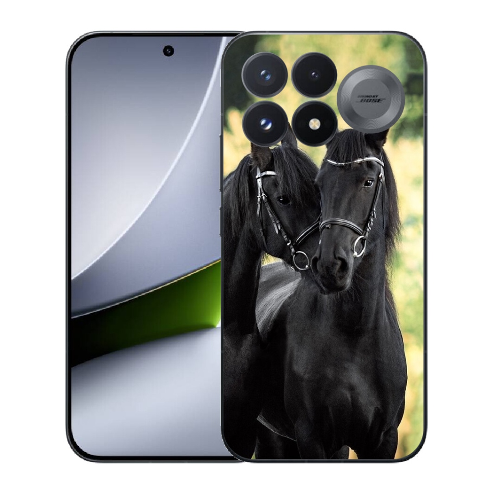 Gélový kryt mmCase na Xiaomi Poco F9 Pro 5G - dva čierne kone