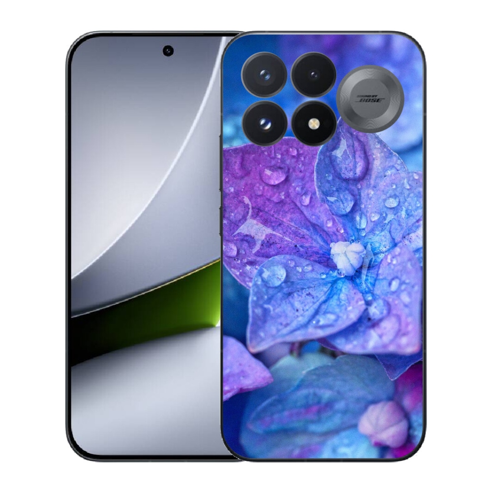 Gélový kryt mmCase na Xiaomi Poco F9 Pro 5G - fialový kvet