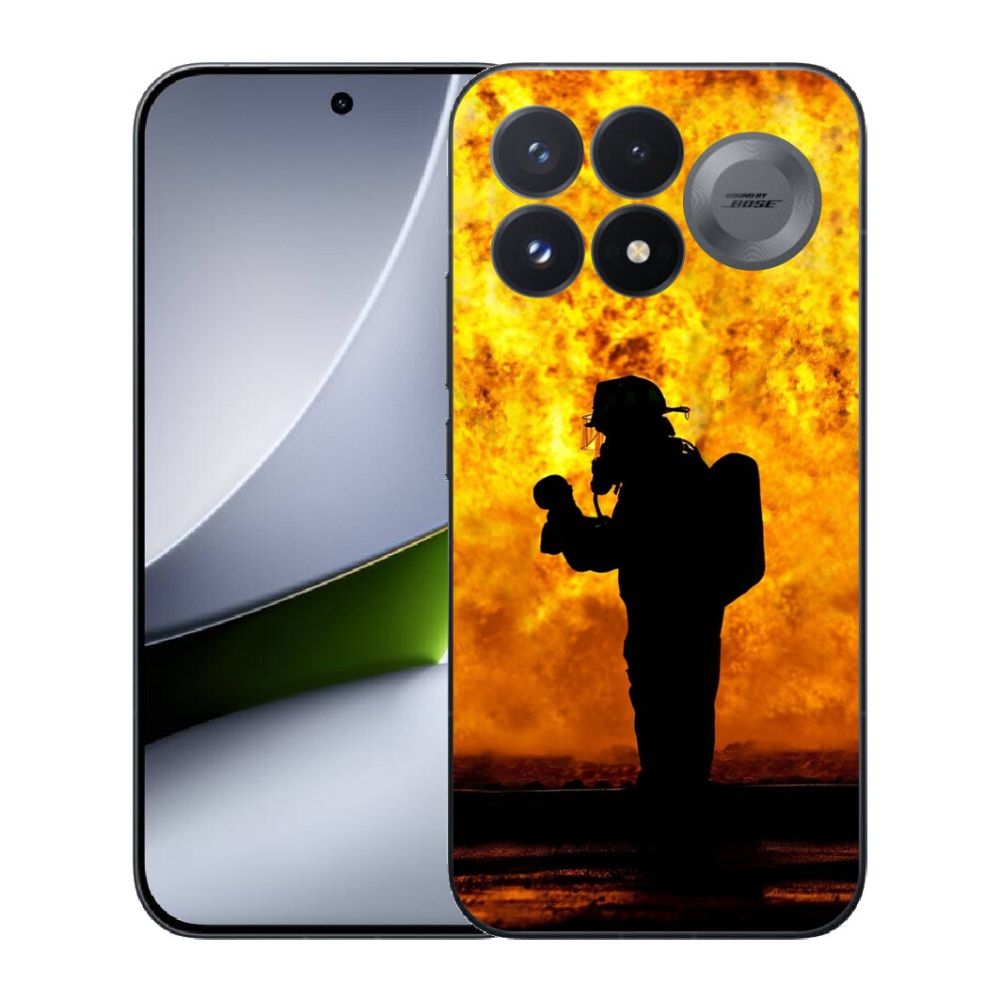 Gélový kryt mmCase na Xiaomi Poco F9 Pro 5G - hasič