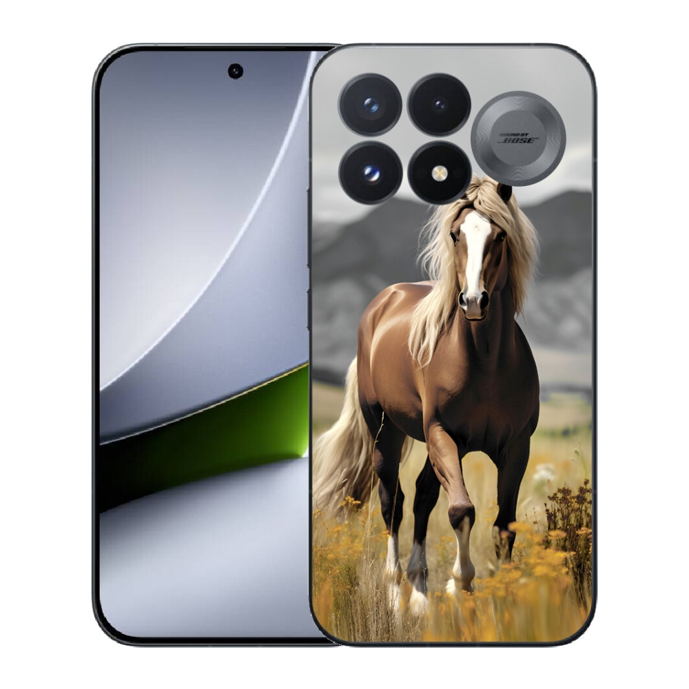 Gélový kryt mmCase na Xiaomi Poco F9 Pro 5G - hnedý kôň 1
