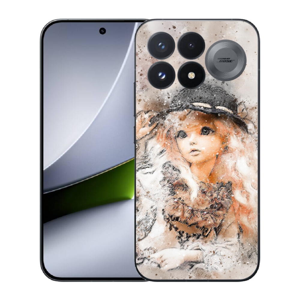 Gélový kryt mmCase na Xiaomi Poco F9 Pro 5G - dievčatko s klobúkom