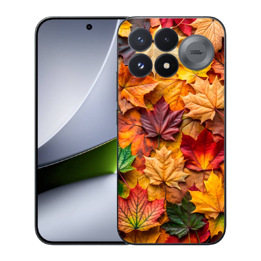 Gélový kryt mmCase na Xiaomi Poco F9 Pro 5G - javorové listy 2