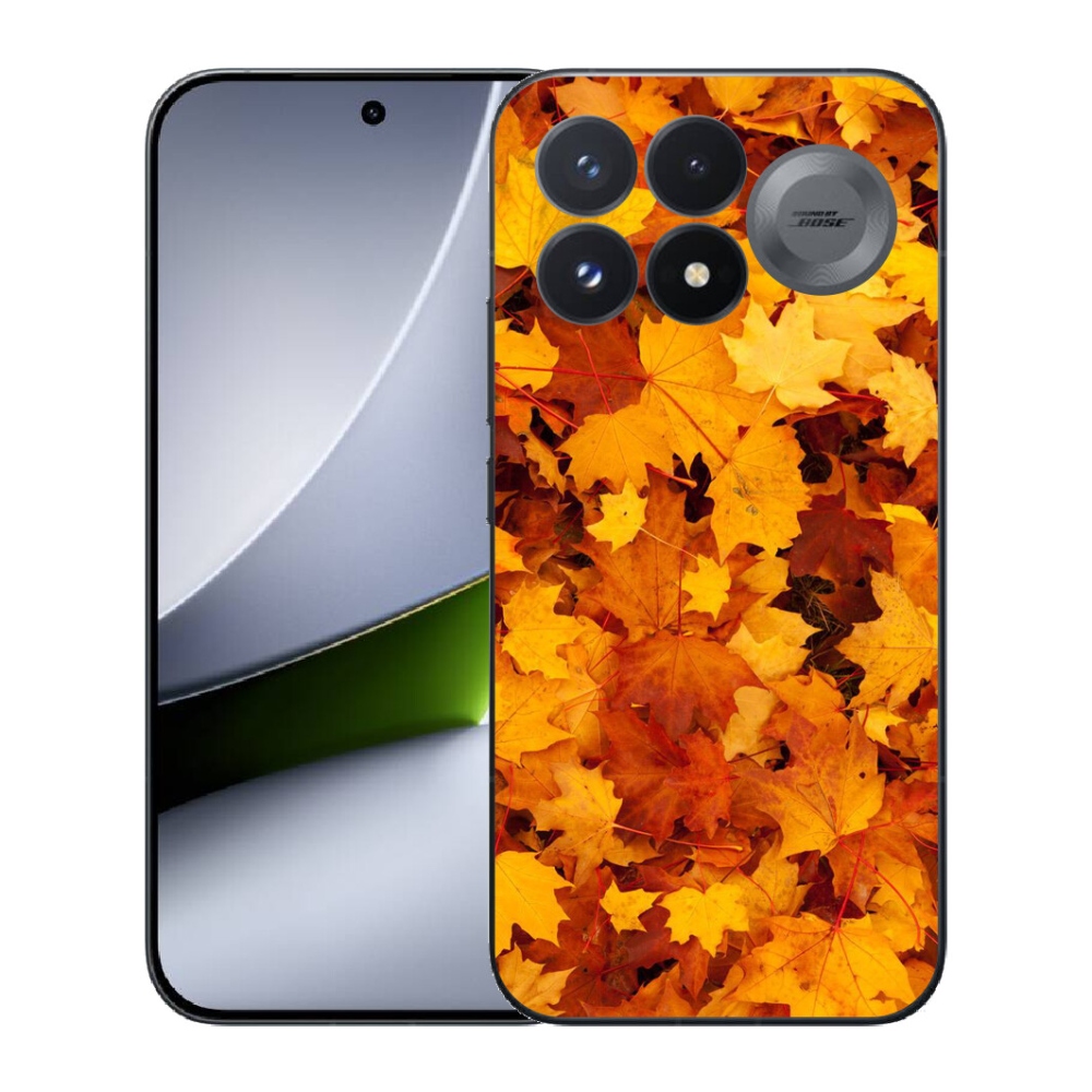 Gélový kryt mmCase na Xiaomi Poco F9 Pro 5G - javorové listy