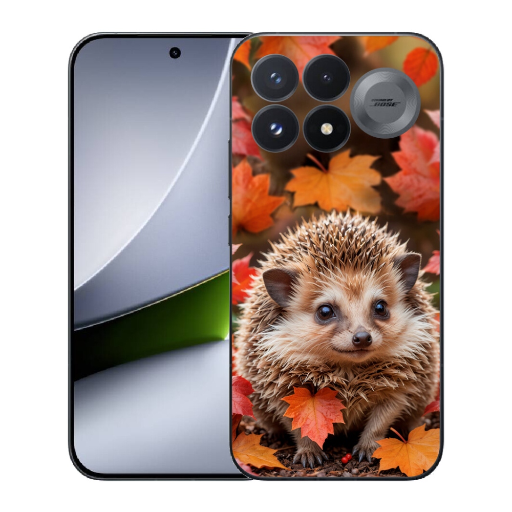 Gélový kryt mmCase na Xiaomi Poco F9 Pro 5G - ježko v lístia