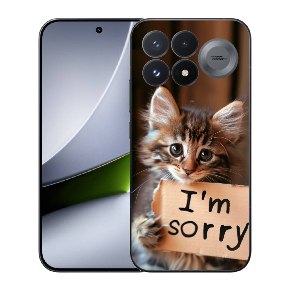 Gélový kryt mmCase na Xiaomi Poco F9 Pro 5G - mačacie ospravedlnenie