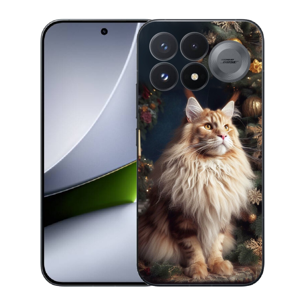 Gélový kryt mmCase na Xiaomi Poco F9 Pro 5G - mačka pri stromčeku