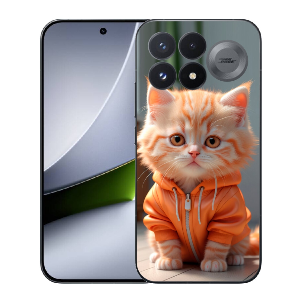 Gélový kryt mmCase na Xiaomi Poco F9 Pro 5G - mačiatko v mikine