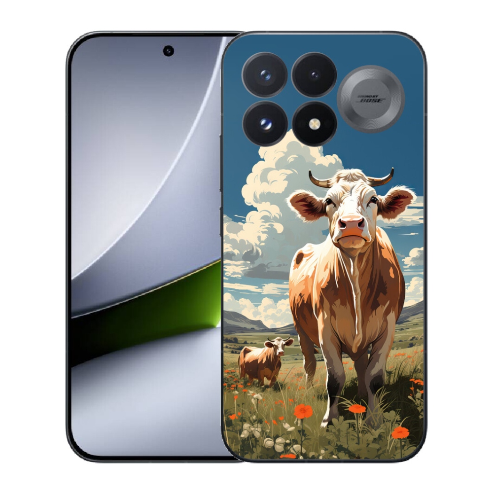 Gélový kryt mmCase na Xiaomi Poco F9 Pro 5G - kravy na lúke