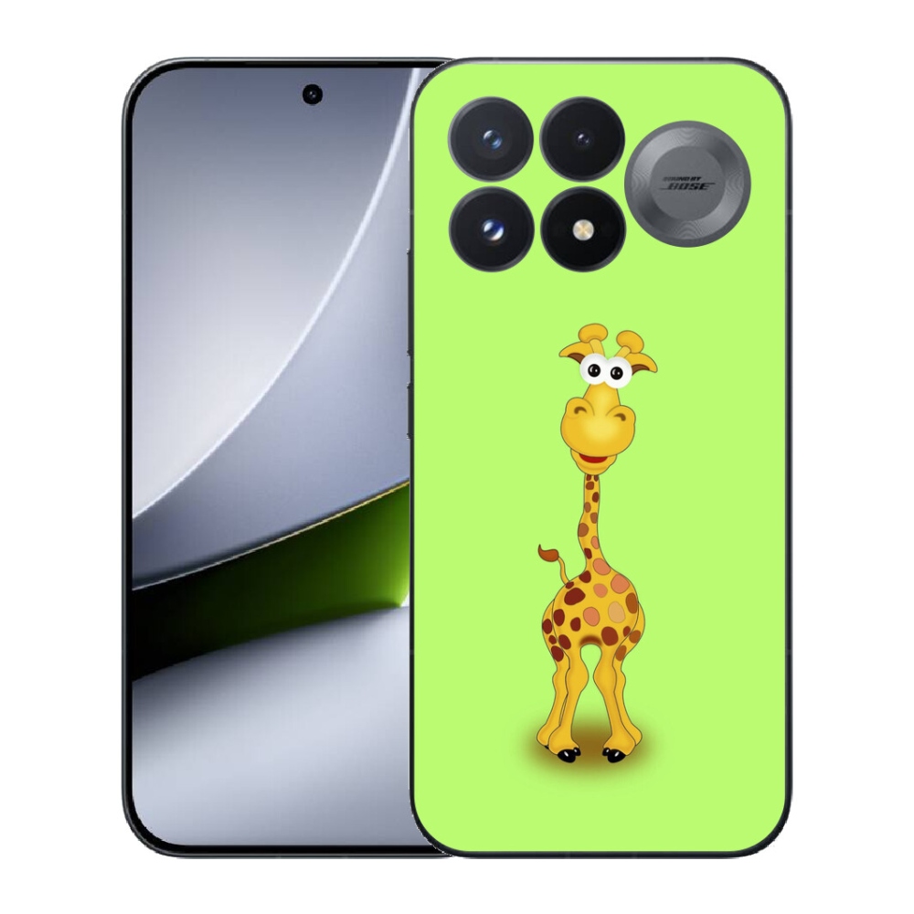 Gélový kryt mmCase na Xiaomi Poco F9 Pro 5G - kreslená žirafa