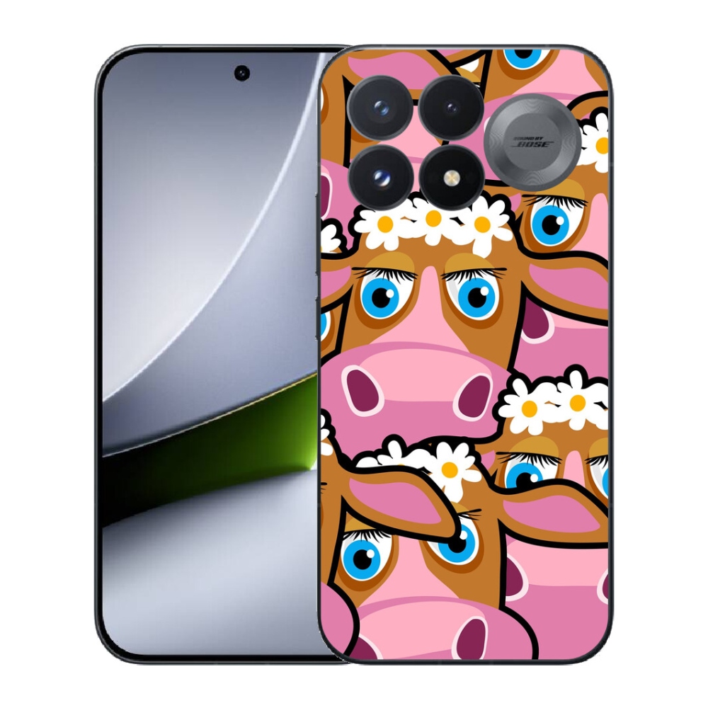 Gélový kryt mmCase na Xiaomi Poco F9 Pro 5G - kreslené kravičky