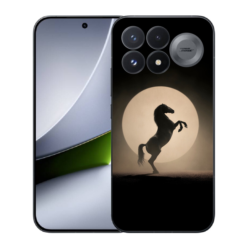 Gélový kryt mmCase na Xiaomi Poco F9 Pro 5G - kôň v siluete