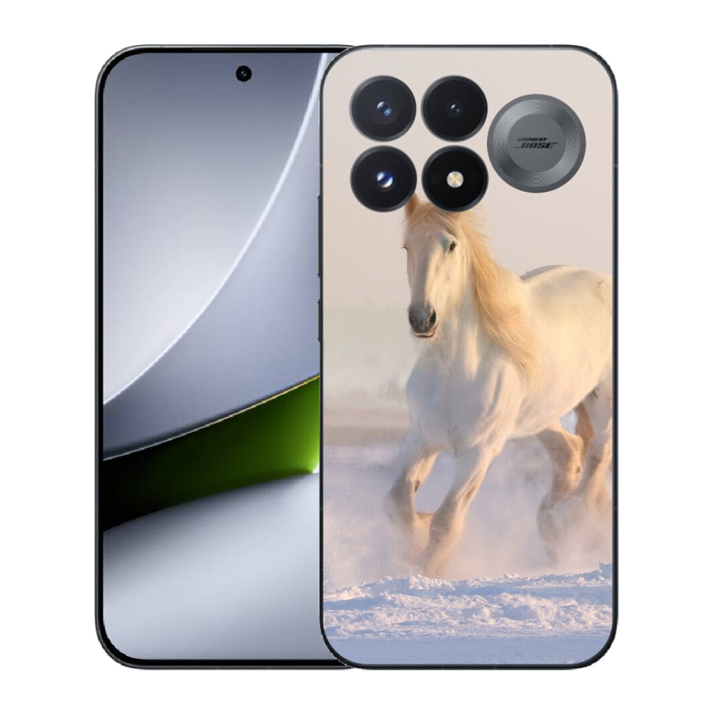 Gélový kryt mmCase na Xiaomi Poco F9 Pro 5G - kôň v snehu