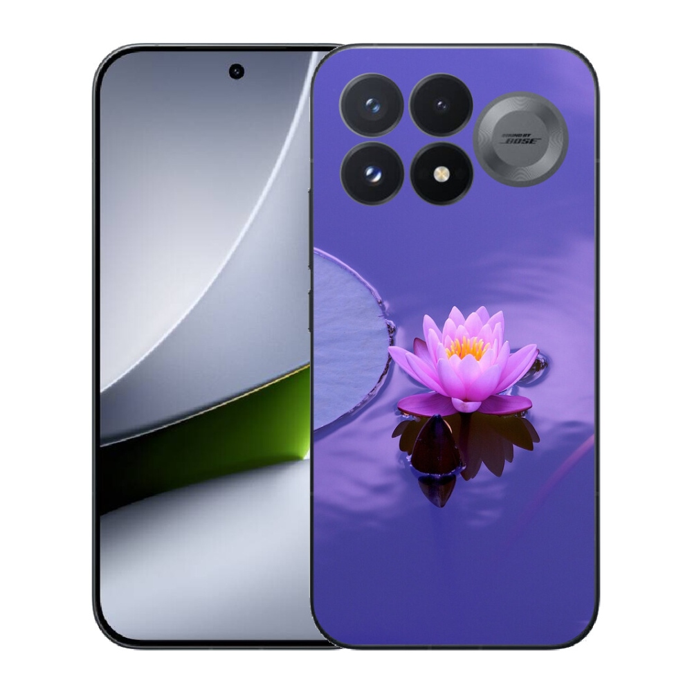 Gélový kryt mmCase na Xiaomi Poco F9 Pro 5G - kvet na hladine