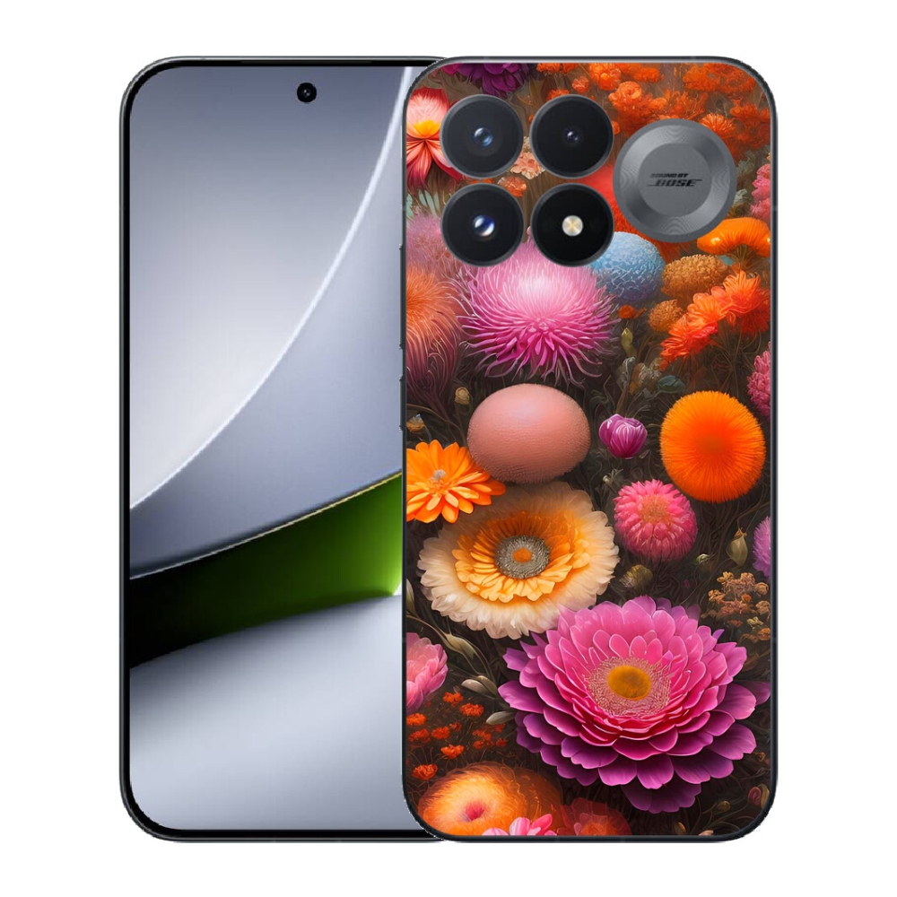 Gélový kryt mmCase na Xiaomi Poco F9 Pro 5G - kvetinová kompozícia