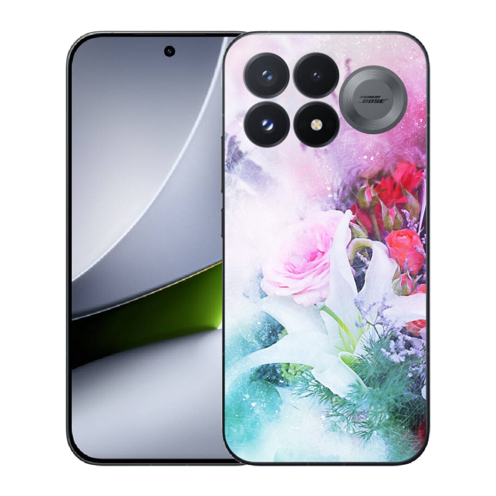 Gélový kryt mmCase na Xiaomi Poco F9 Pro 5G - kvety 4