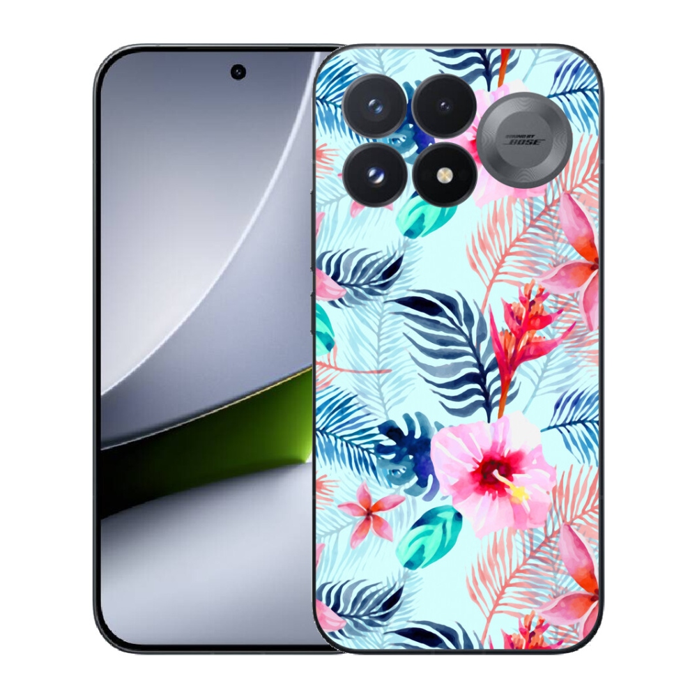 Gélový kryt mmCase na Xiaomi Poco F9 Pro 5G - kvety