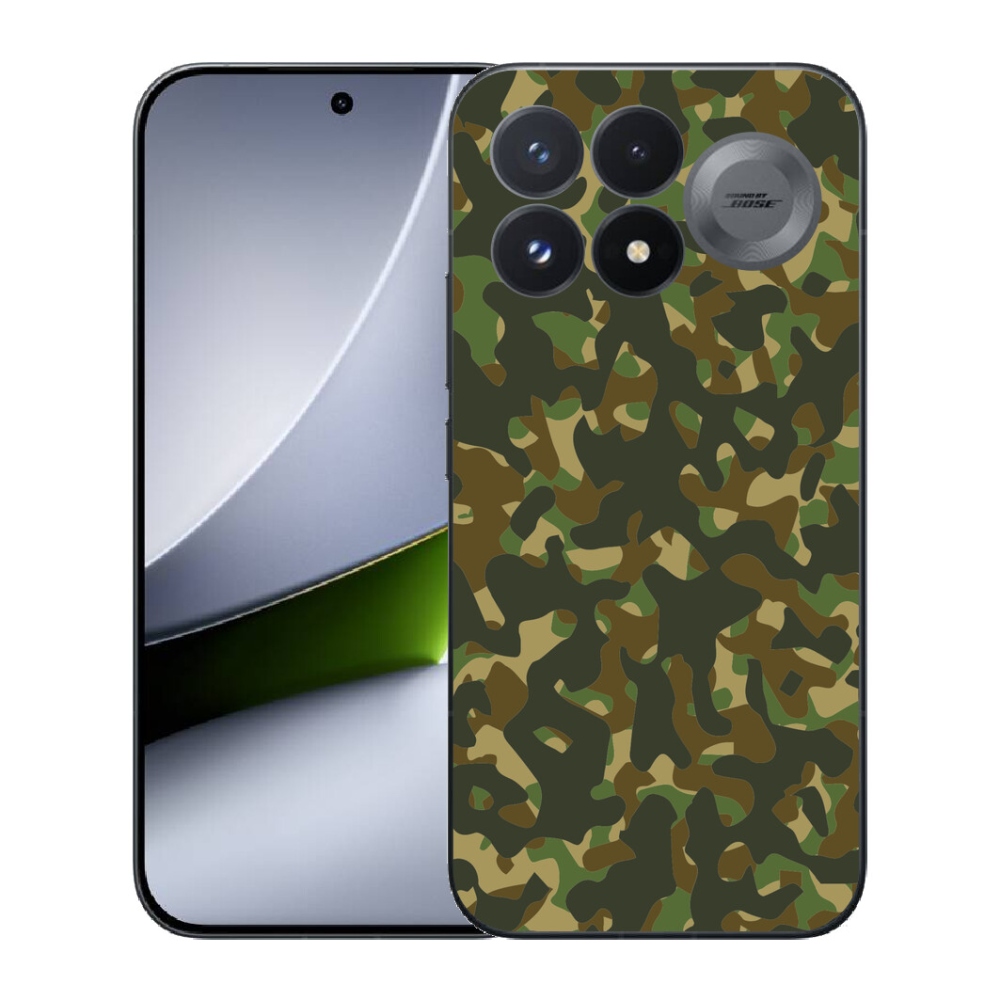 Gélový kryt mmCase na Xiaomi Poco F9 Pro 5G - maskáčový vzor 1