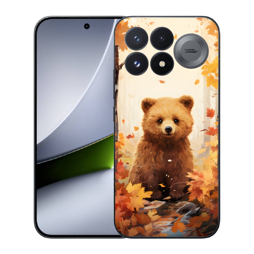 Gélový kryt mmCase na Xiaomi Poco F9 Pro 5G - medveď v lese