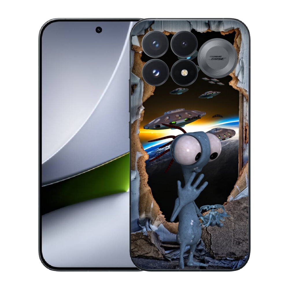 Gélový kryt mmCase na Xiaomi Poco F9 Pro 5G - mimozemšťan