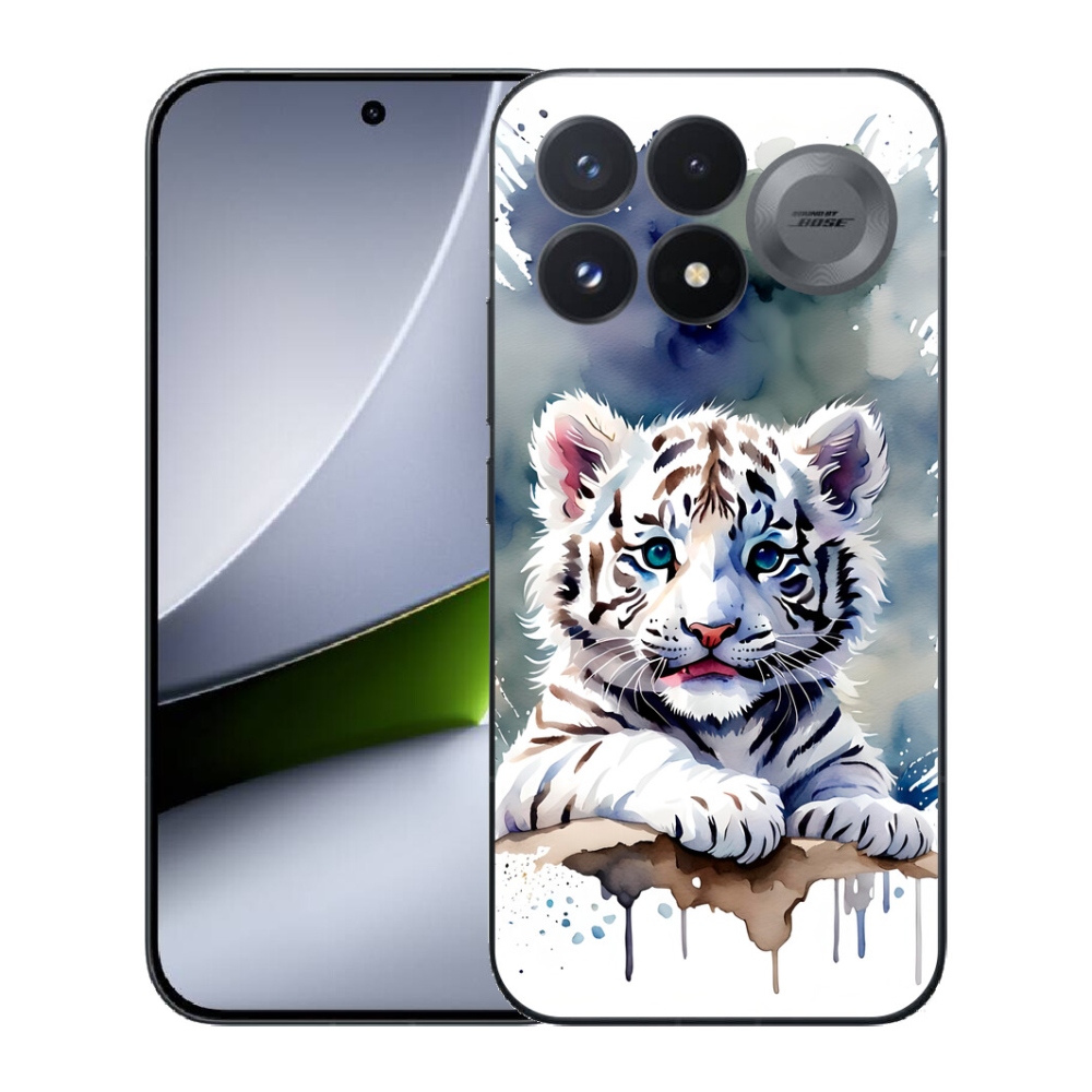 Gélový kryt mmCase na Xiaomi Poco F9 Pro 5G - mláďa bieleho tigra