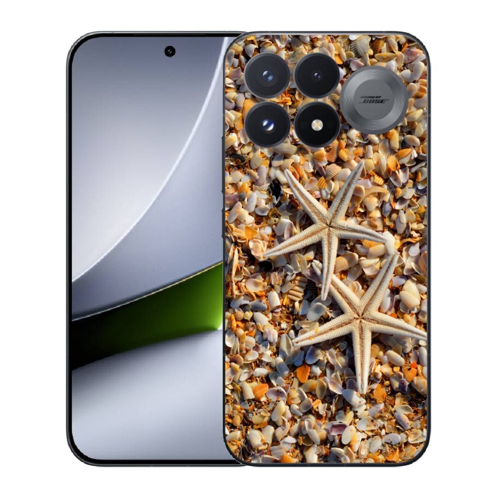 Gélový kryt mmCase na Xiaomi Poco F9 Pro 5G - morské hviezdice