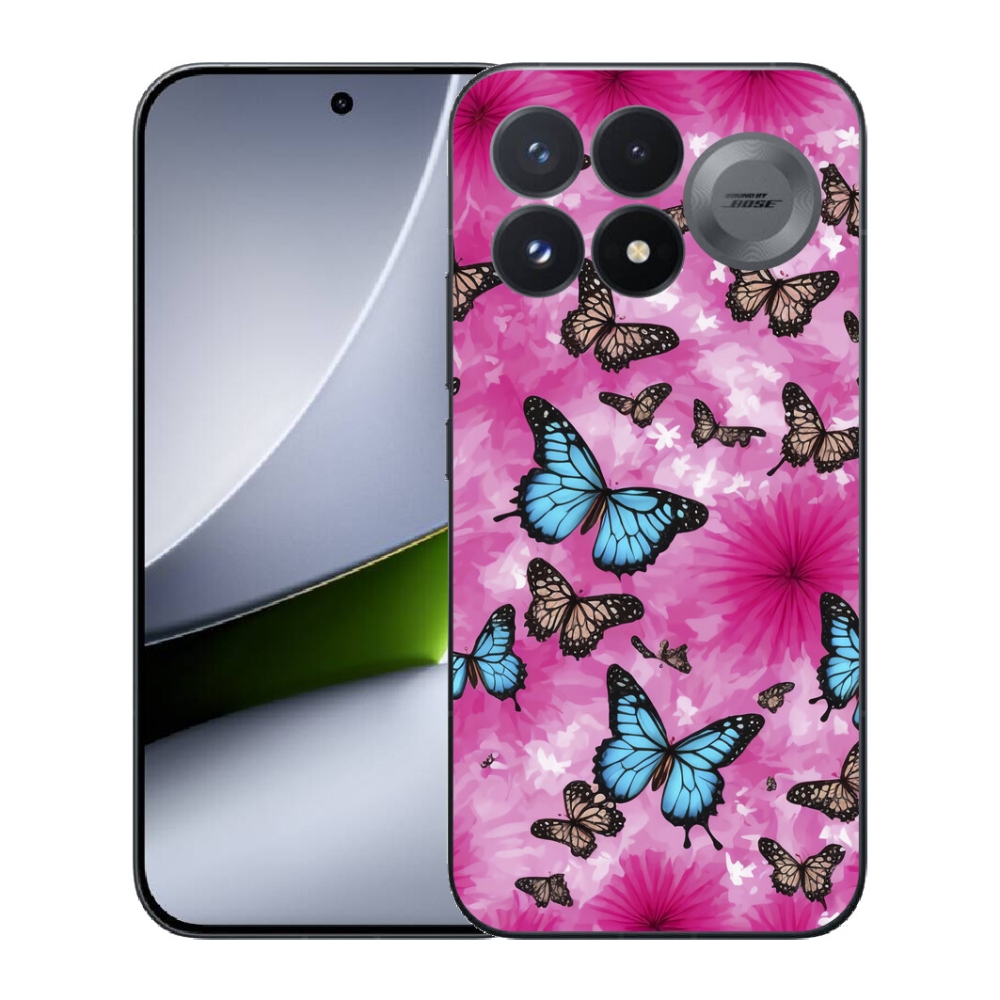Gélový kryt mmCase na Xiaomi Poco F9 Pro 5G - motýlia záhrada