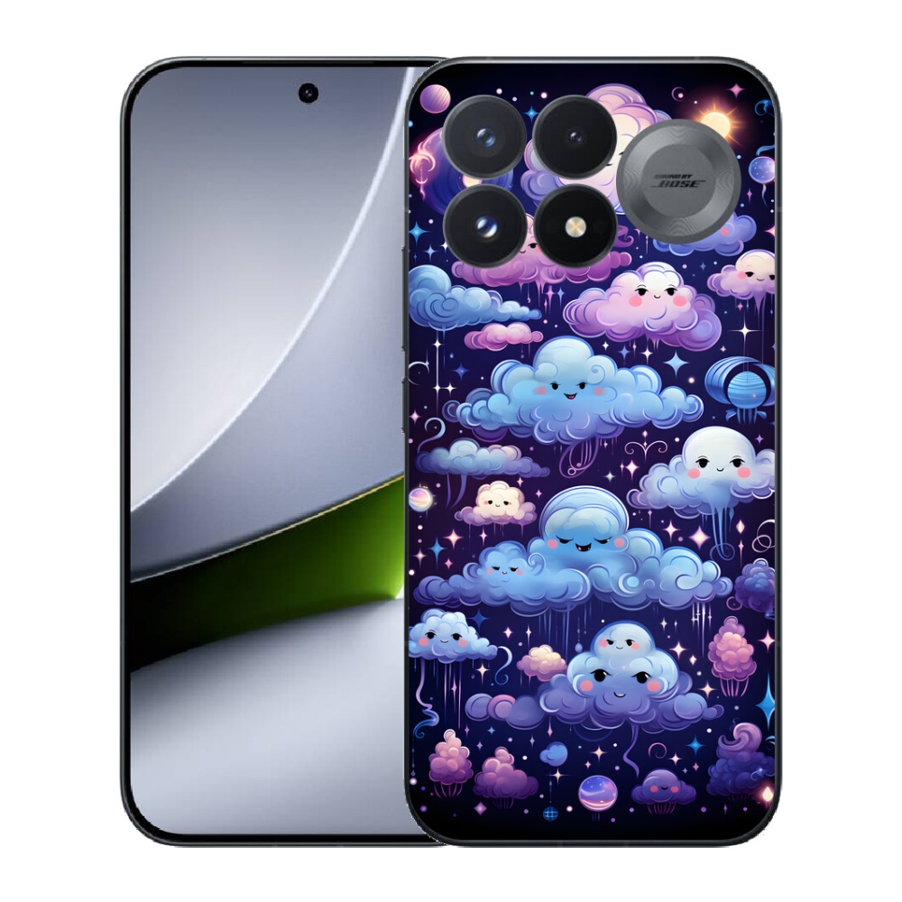 Gélový kryt mmCase na Xiaomi Poco F9 Pro 5G - mráčiky