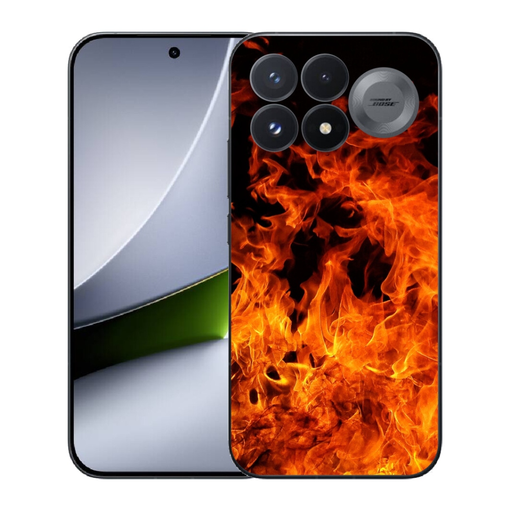 Gélový kryt mmCase na Xiaomi Poco F9 Pro 5G - muzikant a oheň