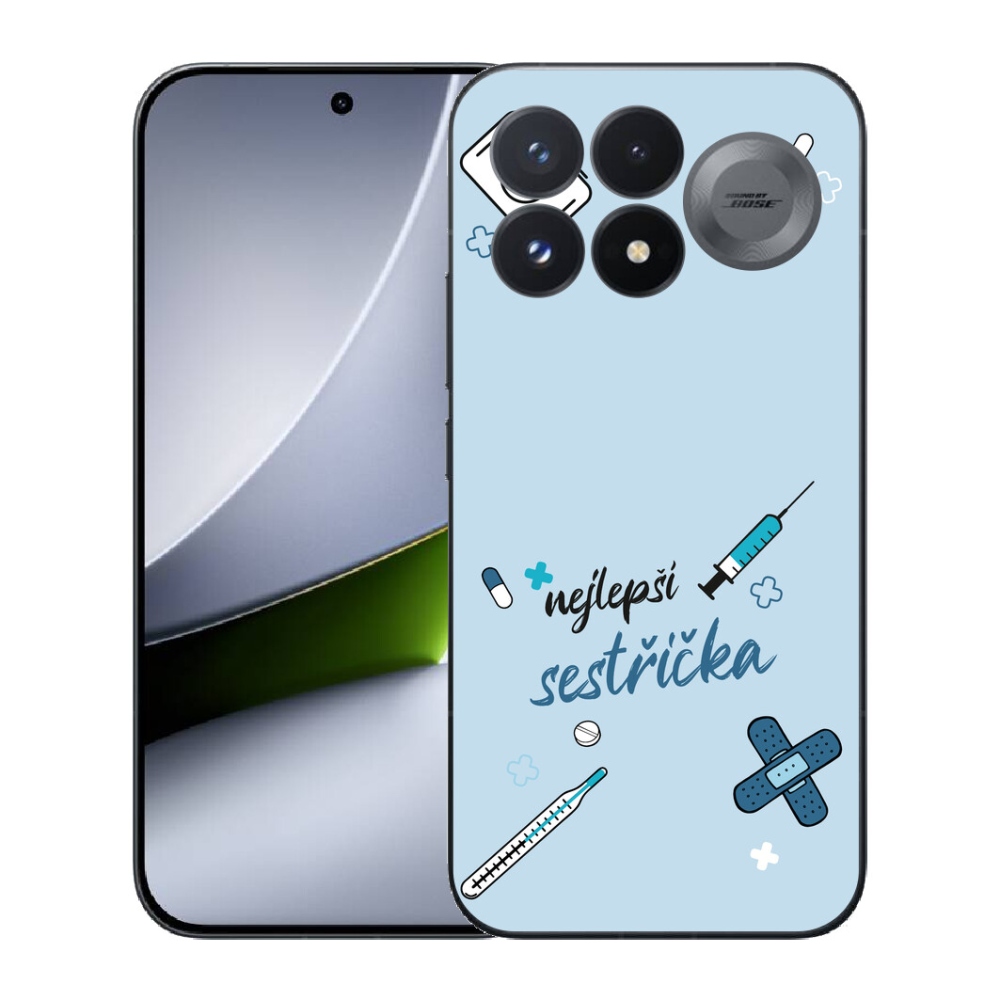 Gélový kryt mmCase na Xiaomi Poco F9 Pro 5G - najlepšia sestrička modré pozadie