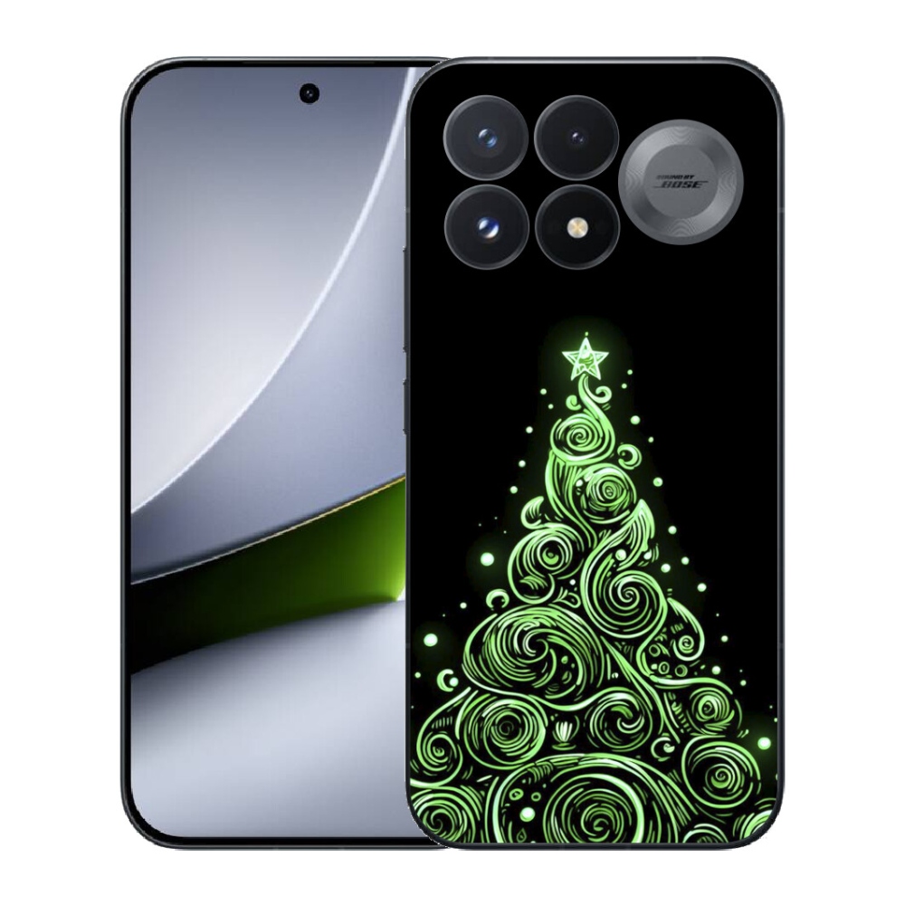 Gélový kryt mmCase na Xiaomi Poco F9 Pro 5G - neónový vianočný stromček 3