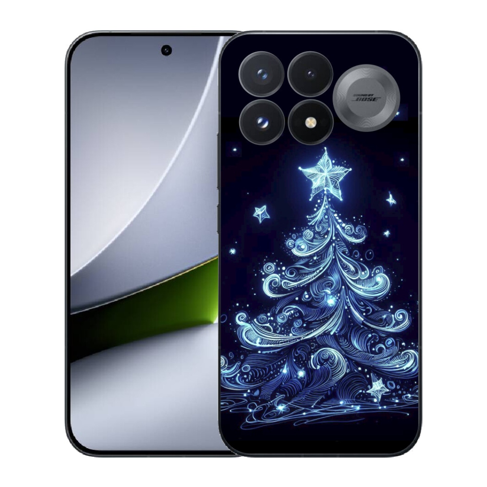Gélový kryt mmCase na Xiaomi Poco F9 Pro 5G - neónový vianočný stromček 4