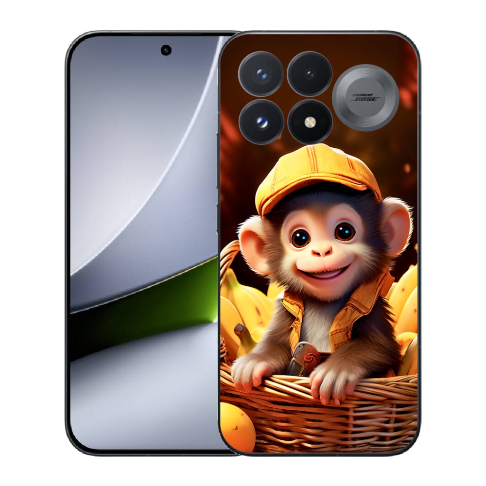 Gélový kryt mmCase na Xiaomi Poco F9 Pro 5G - opice v košíku