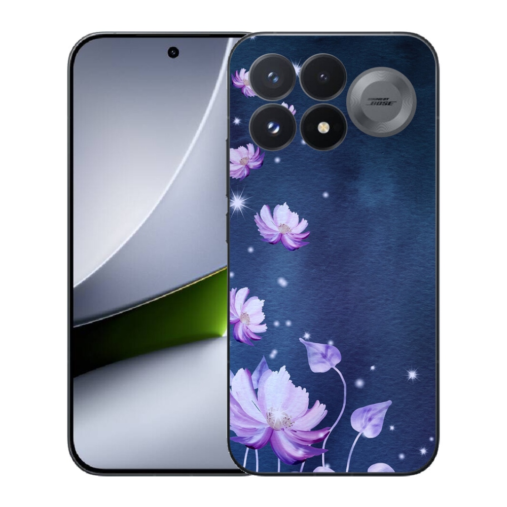 Gélový kryt mmCase na Xiaomi Poco F9 Pro 5G - padajúce kvety