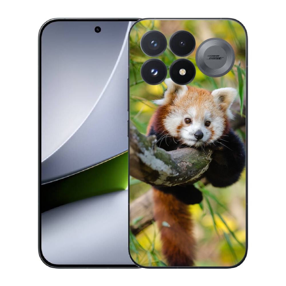 Gélový kryt mmCase na Xiaomi Poco F9 Pro 5G - panda červená