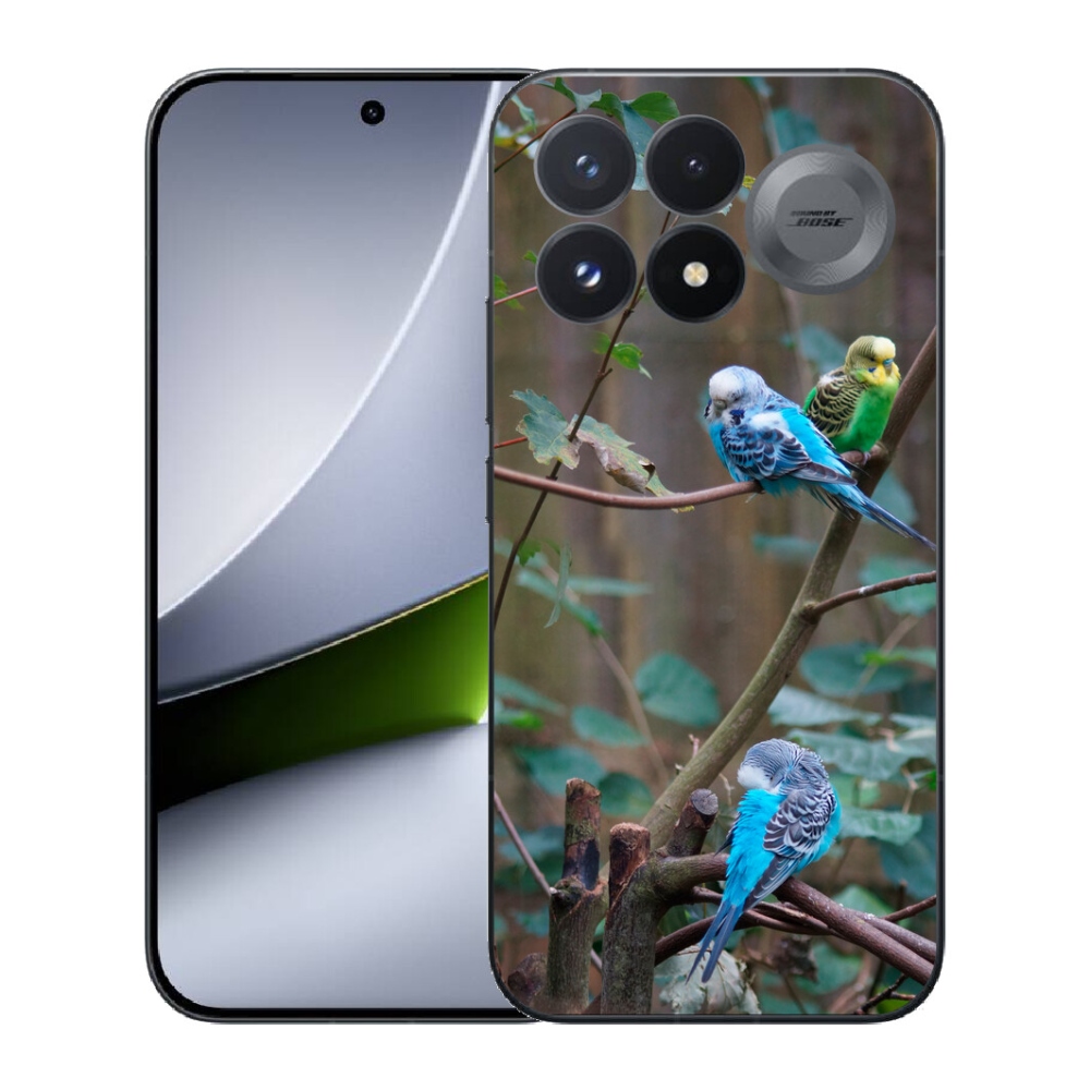 Gélový kryt mmCase na Xiaomi Poco F9 Pro 5G - papagáje na vetve