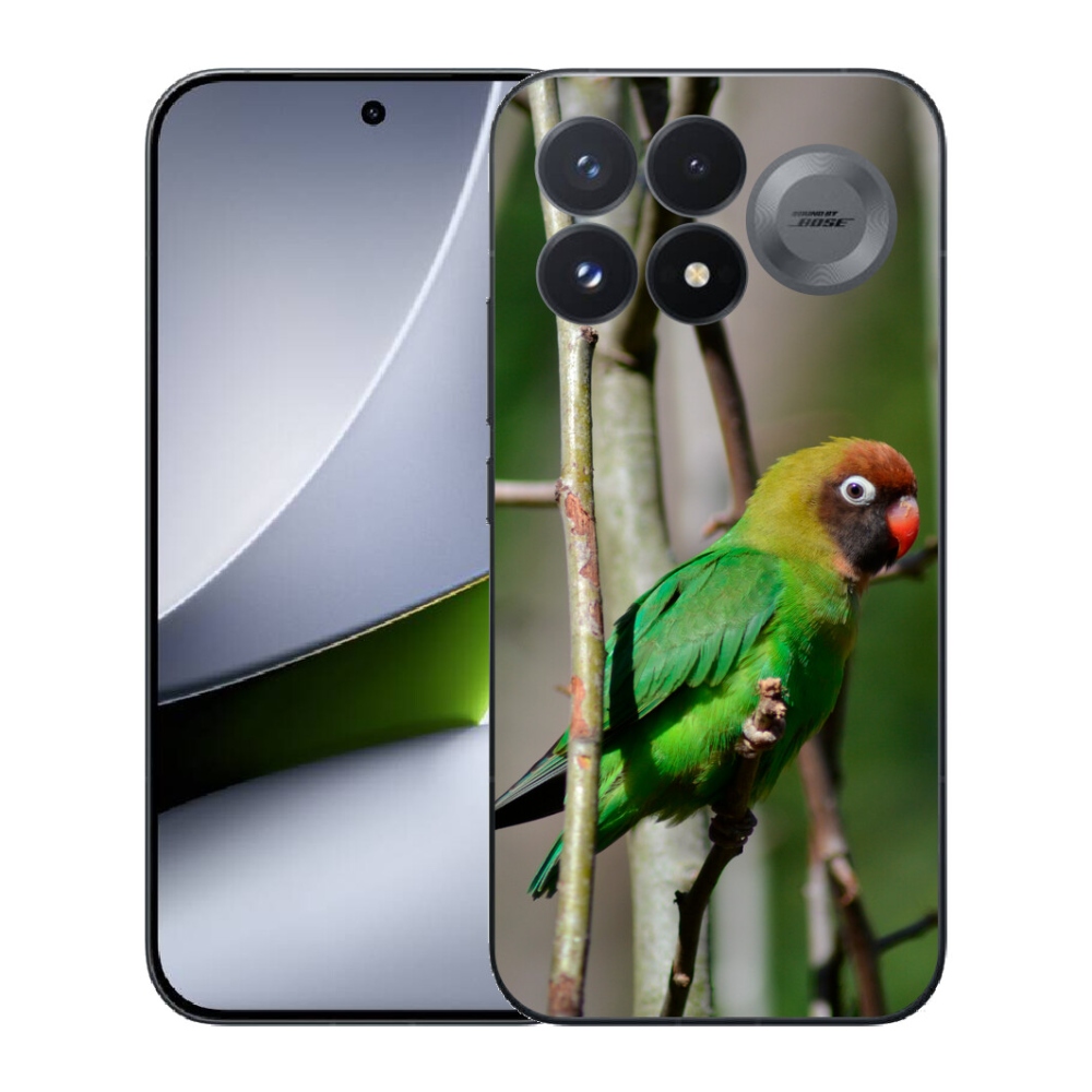 Gélový kryt mmCase na Xiaomi Poco F9 Pro 5G - papagáj agapornis