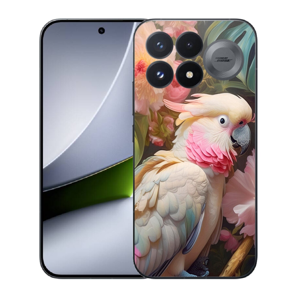 Gélový kryt mmCase na Xiaomi Poco F9 Pro 5G - papagáj kakadu ružový 2