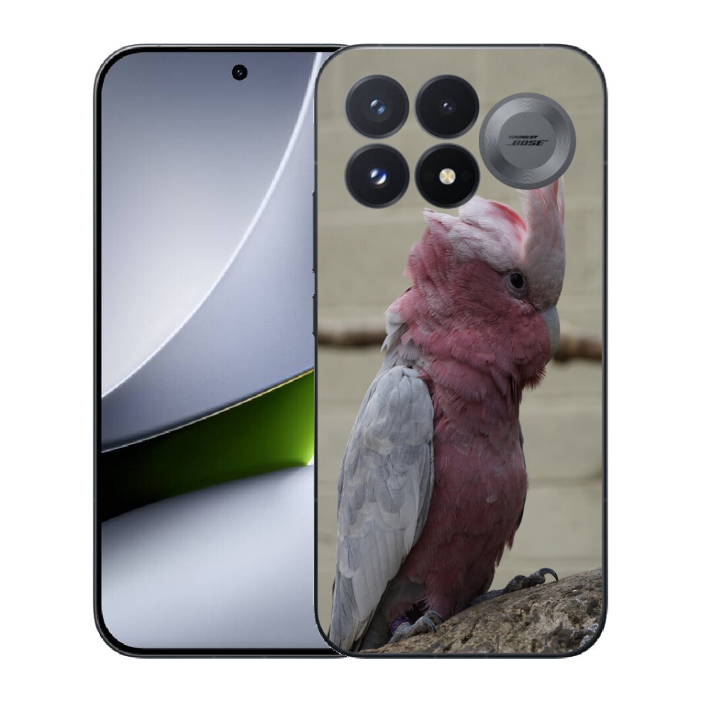 Gélový kryt mmCase na Xiaomi Poco F9 Pro 5G - papagáj kakadu ružový