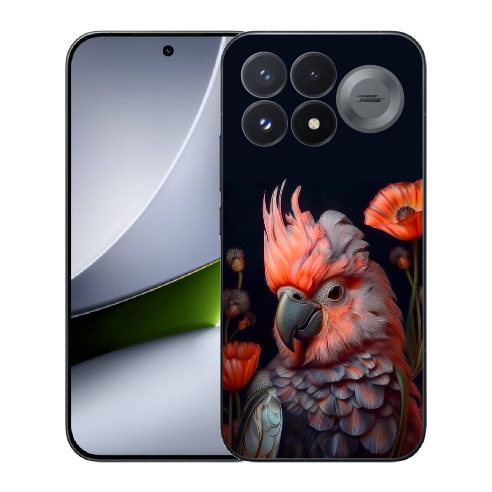 Gélový kryt mmCase na Xiaomi Poco F9 Pro 5G - papagáj kakadu vo farbách