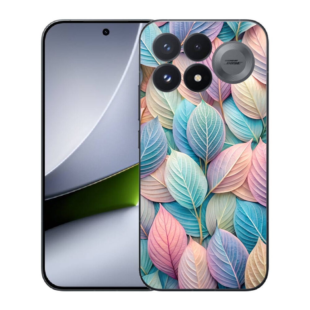 Gélový kryt mmCase na Xiaomi Poco F9 Pro 5G - pastelové listy