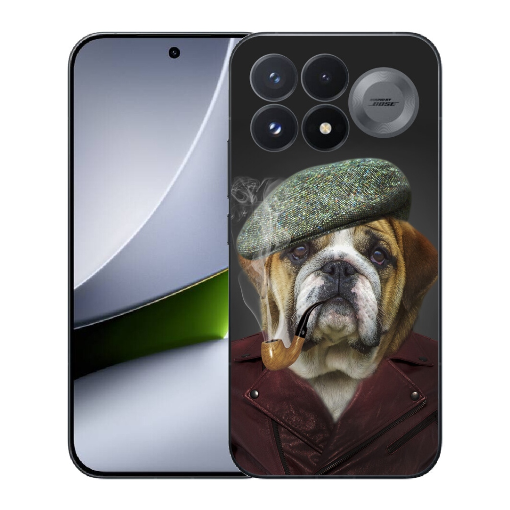 Gélový kryt mmCase na Xiaomi Poco F9 Pro 5G - pes s fajkou