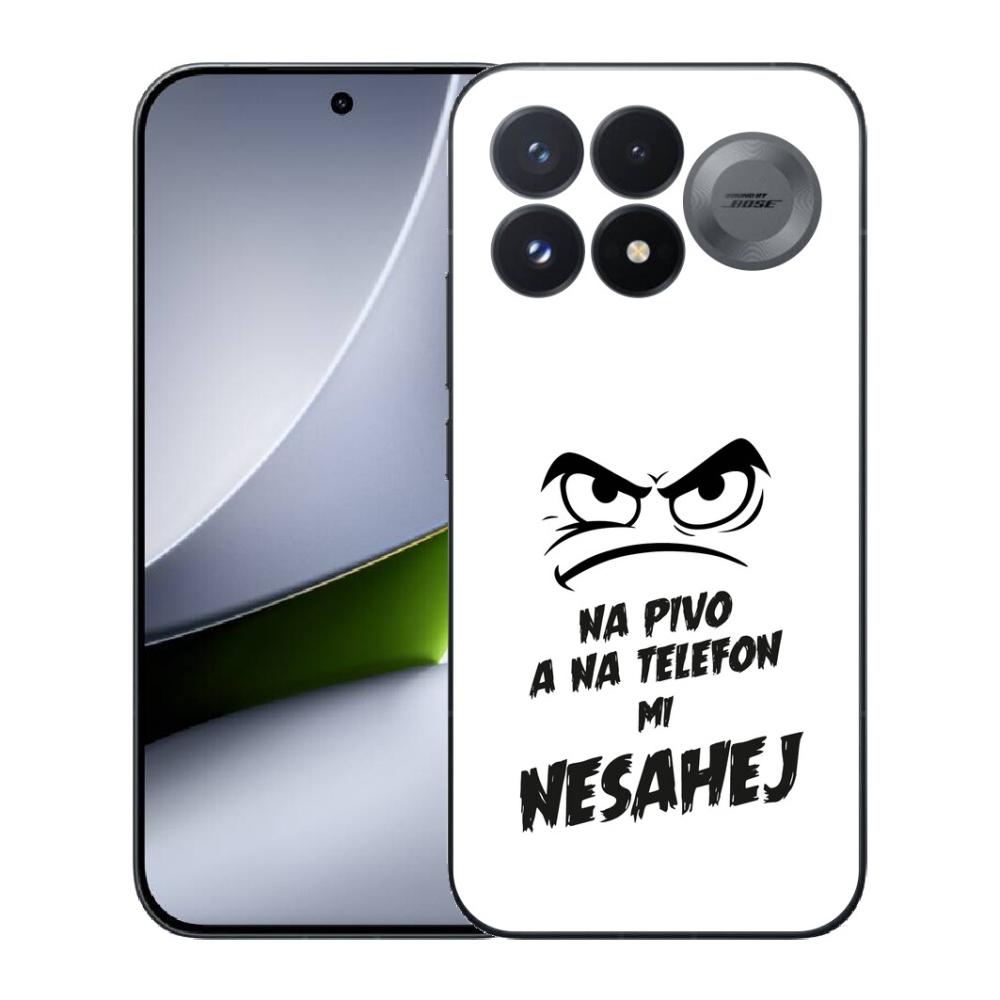 Gélový kryt mmCase na Xiaomi Poco F9 Pro 5G - pivný motív 2 biele pozadie