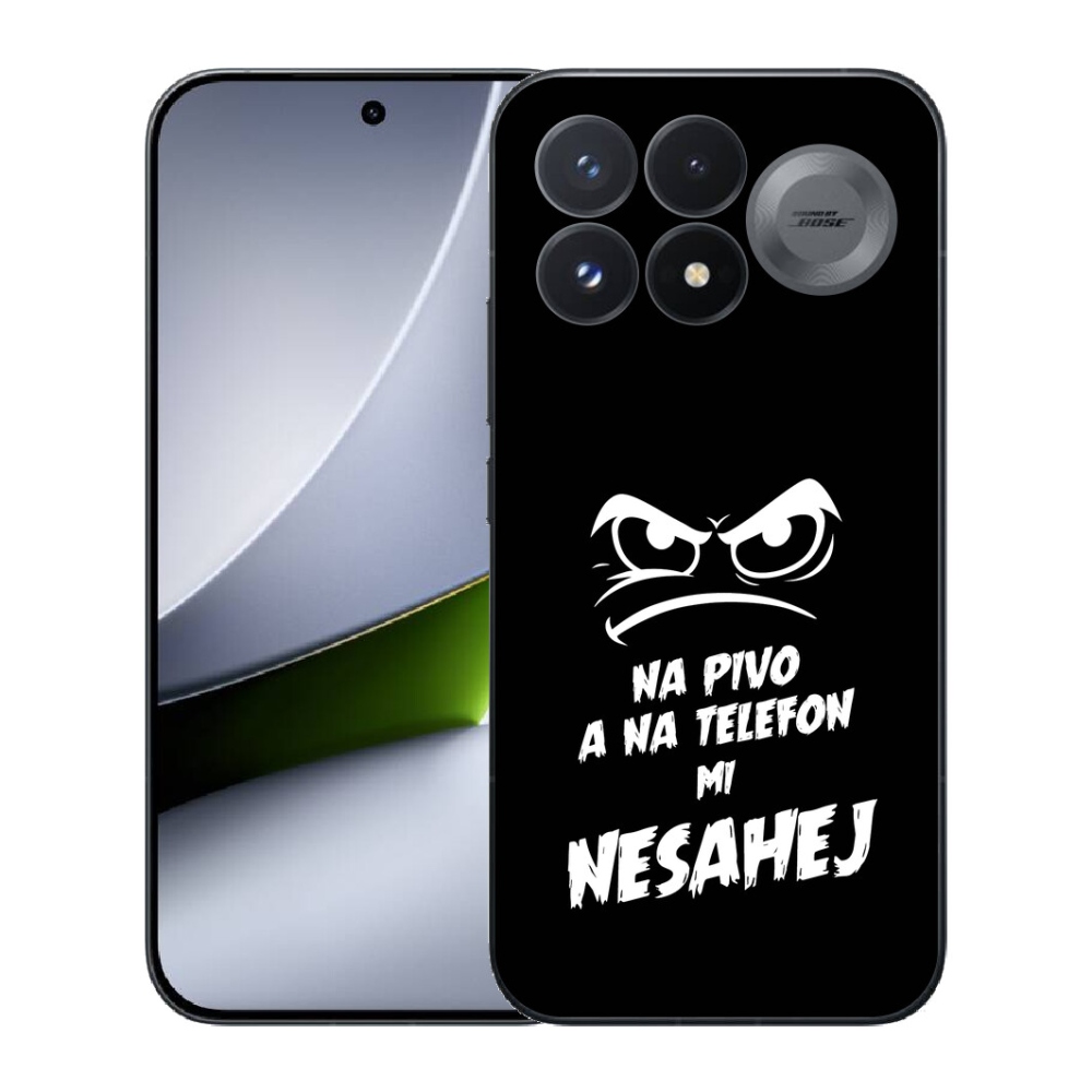 Gélový kryt mmCase na Xiaomi Poco F9 Pro 5G - pivný motív 2 čierne pozadie