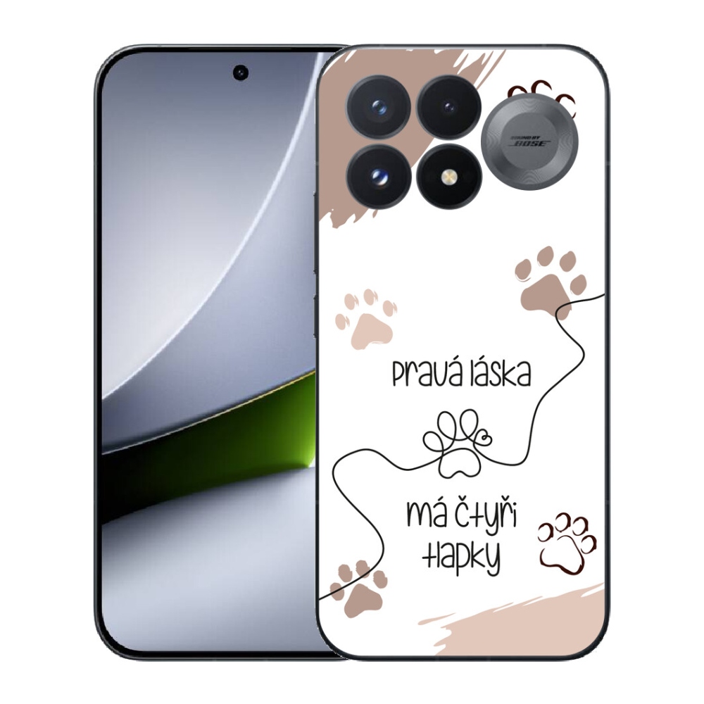 Gélový kryt mmCase na Xiaomi Poco F9 Pro 5G - psí motív 1 biele pozadie